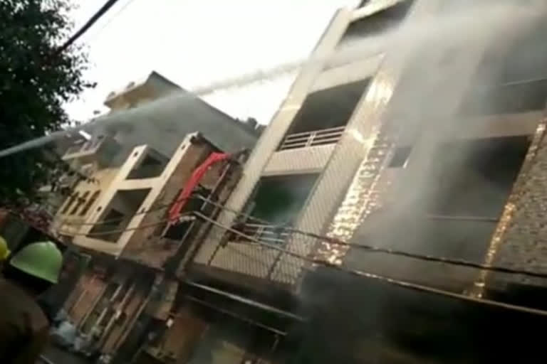 Fire in residential building in Khoda area