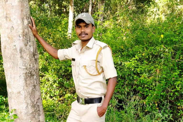 Forest watcher of PUC passing after 8 years in Chamarajanagar