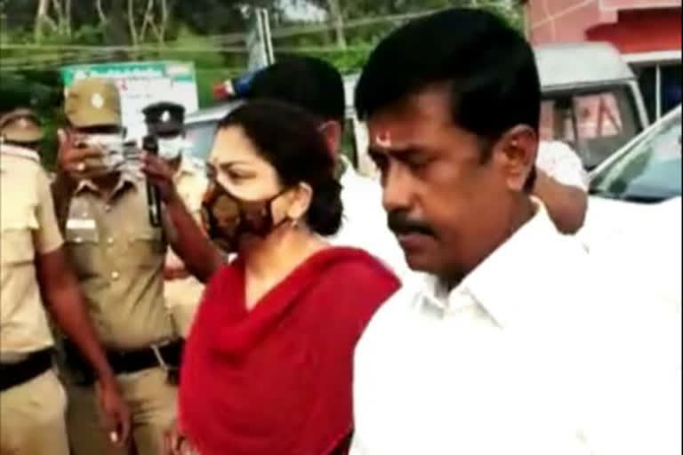 BJP leader Kushboo Sundar detained by police