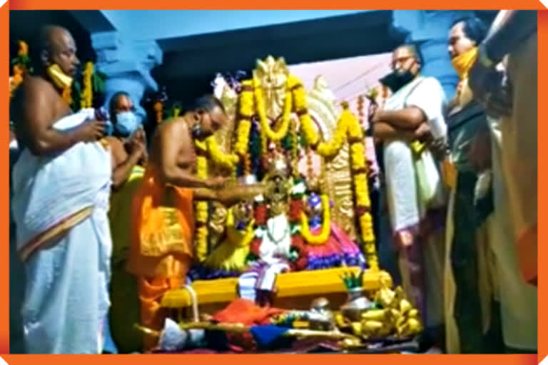 dasara celebrations in bhadradri temple