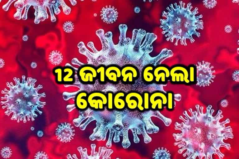 ଆଜି ରାଜ୍ୟରେ 12 କୋରୋନା ଆକ୍ରାନ୍ତଙ୍କ ପ୍ରାଣ ନେଲା କୋରୋନା