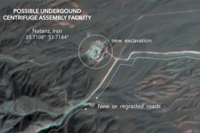 Satellite image show construction at Iran nuclear site