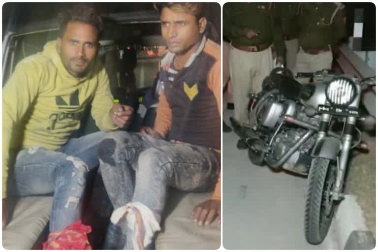 Two Robbers arrested during in police encounter in dadri police station area of greater noida