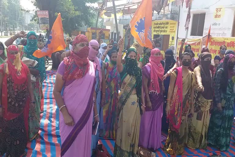 anganwadi workers protest,  anganwadi worker news