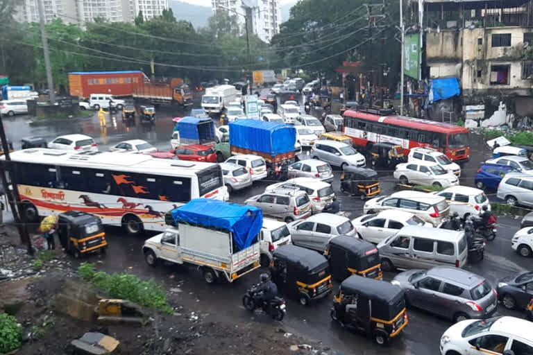 Thane Traffic jam news