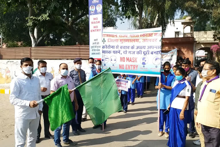 अलवर कोरोना जागरूकता रैली, Alwar Corona Awareness Rally