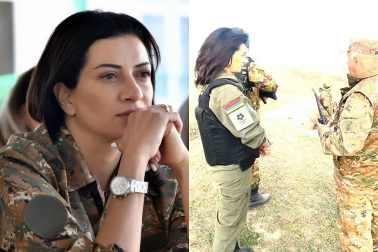 Armenia PM's wife starts combat training to defend Karabakh border