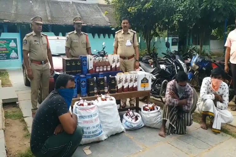 alcohol seized by police