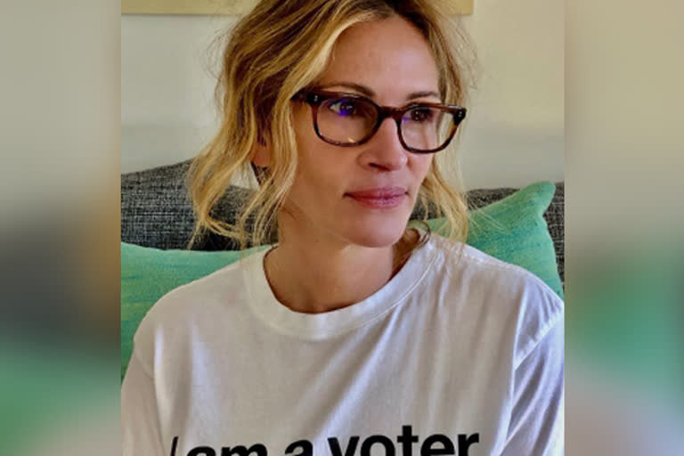 Julia Roberts marks 53rd birthday by asking fans to 'vote'