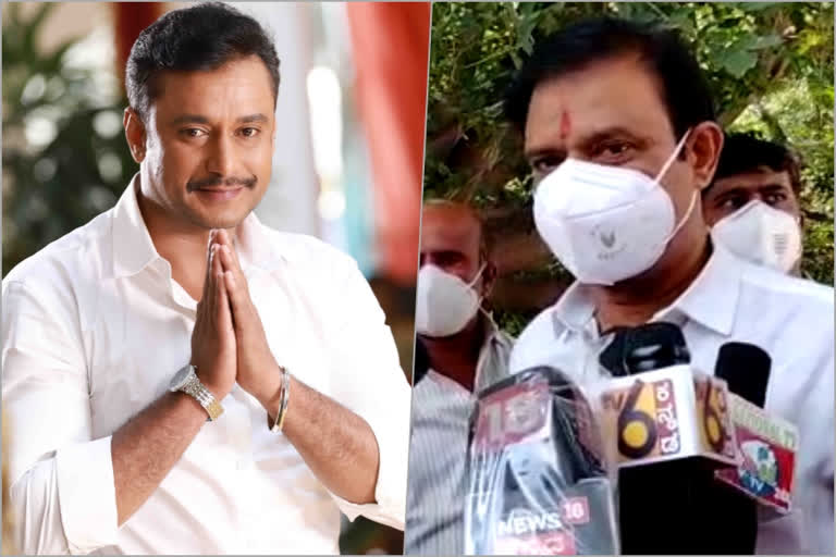 actor Darshan to be campaigning, Tomorrow actor Darshan to be campaigning for Munirathna, Tomorrow actor Darshan to be campaigning, actor Darshan to be campaigning news, RR Nagar by poll 2020, RR Nagar by-poll 2020 news, ನಟ ದರ್ಶನ ಪ್ರಚಾರ, ಮುನಿರತ್ನ ಪರವಾಗಿ ನಟ ದರ್ಶನ್​ ಪ್ರಚಾರ, ನಾಳೆ ಮುನಿರತ್ನ ಪರವಾಗಿ ನಟ ದರ್ಶನ್​ ಪ್ರಚಾರ, ಆರ್​ಆರ್​ ನಗರ ಉಪ ಚುನಾವಣೆ 2020, ಆರ್​ಆರ್​ ನಗರ ಉಪ ಚುನಾವಣೆ 2020 ಸುದ್ದಿ,