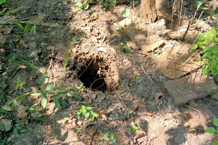 spike holes  planted by Naxalites in Dantewada recovered by jawans