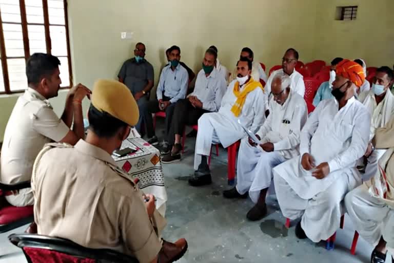 Gujjar society people meeting with police administration,  Gujjar Reservation Movement