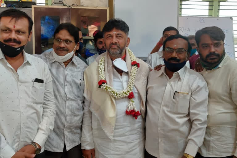 DK Shivakumar Venus Church in Rajarajeshwar