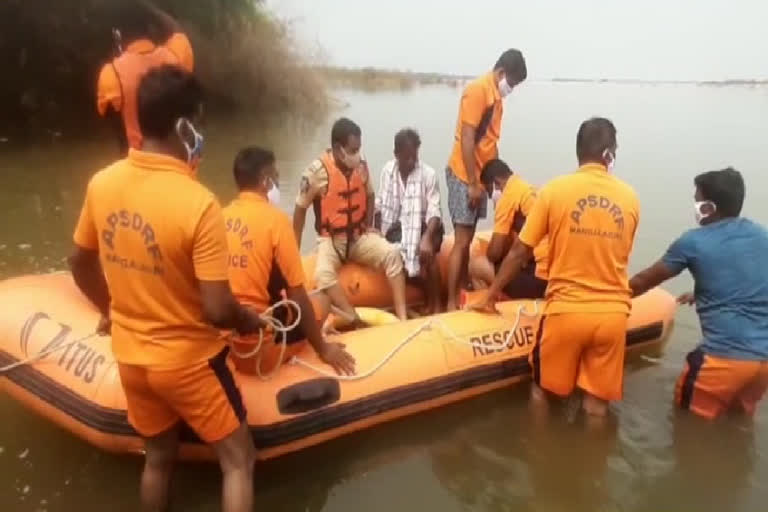 A young man drowned in the river Krishna