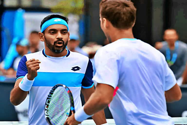 Divij sharan and bombridge in the quarter-finals of the astana open