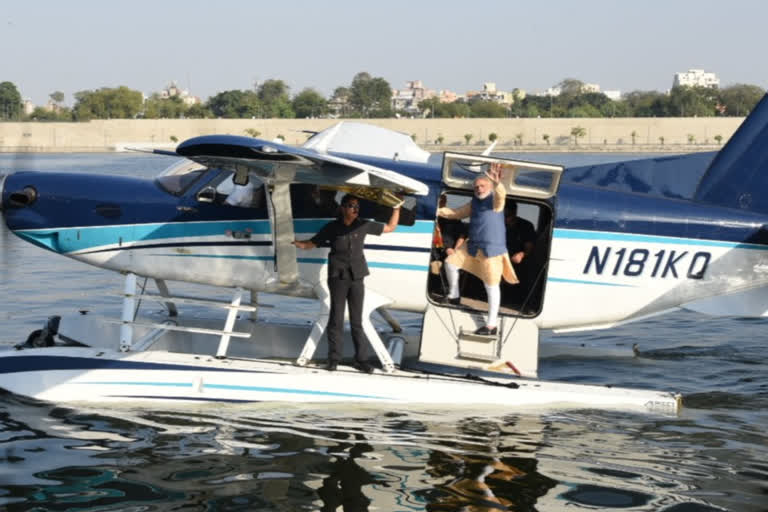 sea plane opening by pm narendra modi