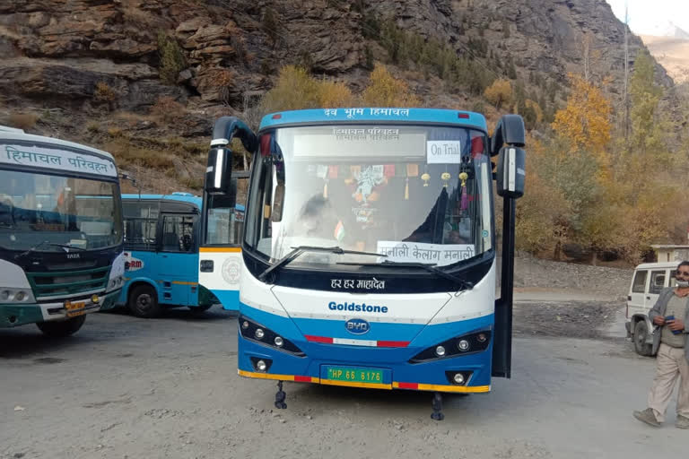 HRTC is all set to run electric buses in Lahaul-Spiti