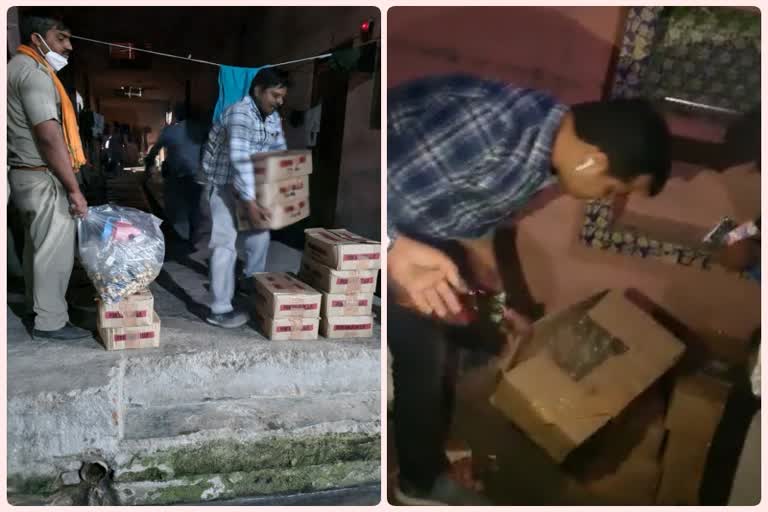 greater noida excise department recovers illegal liquor