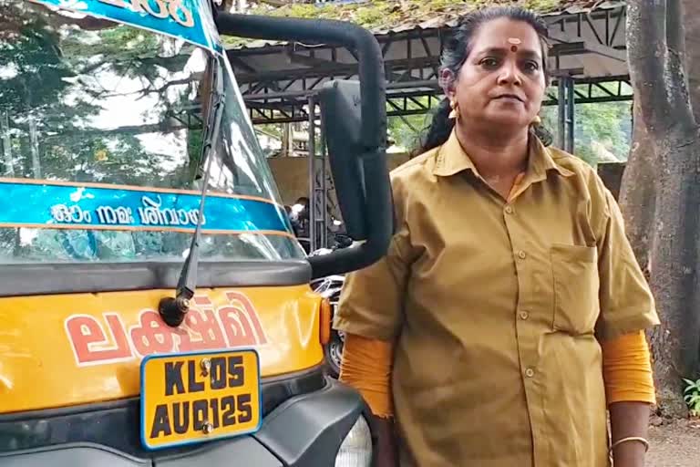 Lady auto driver Lakshmi Ammal