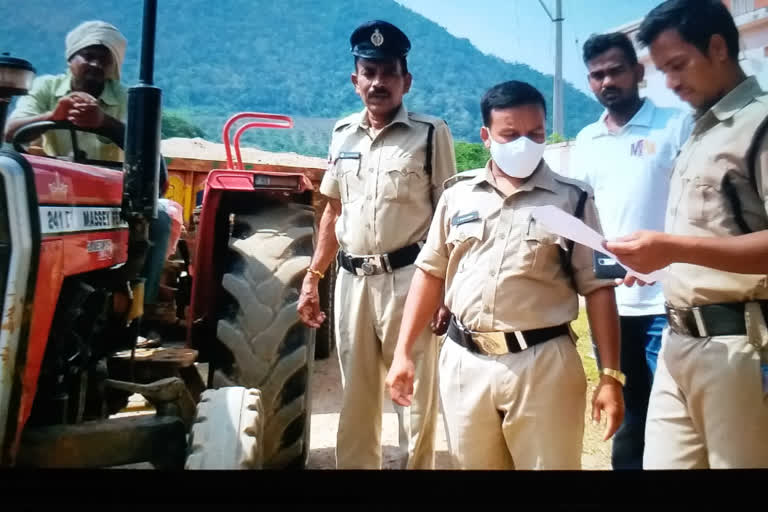 revenue officers visits the sand reaches at narsipatnam