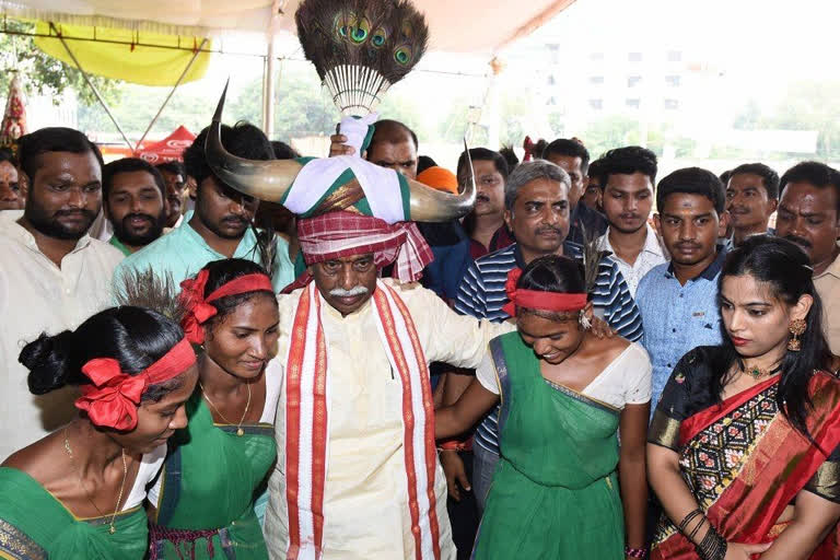 himachal pradesh governor bandaru dathatreya spoke on kumuram bheeem