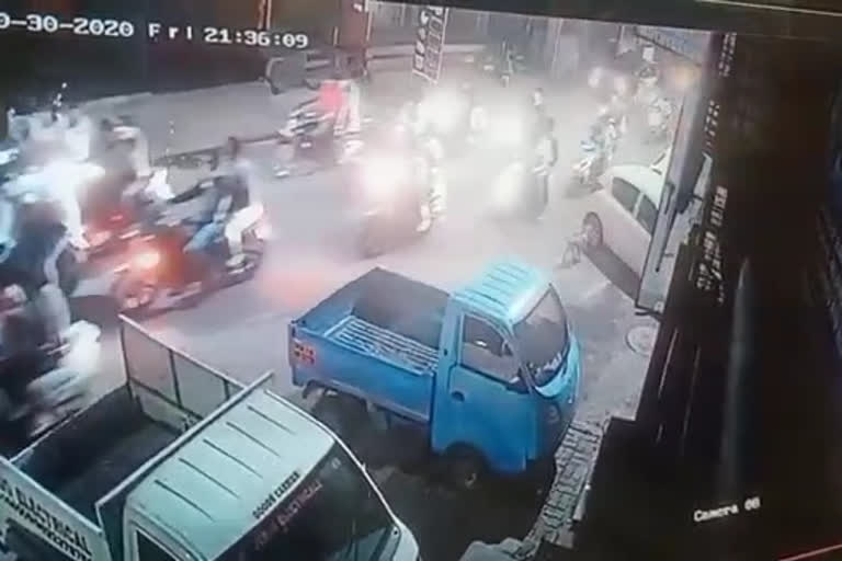 ten vehicles were vandalized by a mob