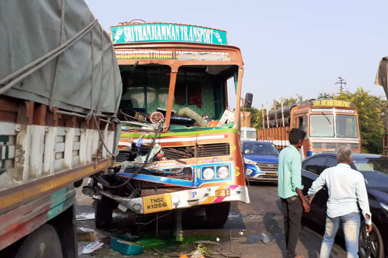 lorry accident held in tirupattur