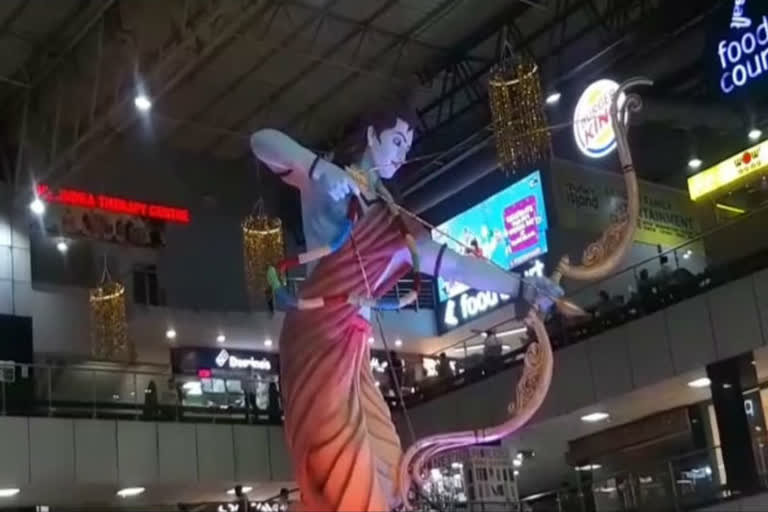 Lord Shri Ram idol became center of attraction in Pacific Mall of Ghaziabad