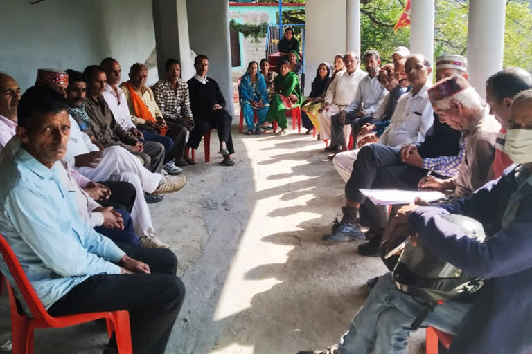 Meeting held in Banal Panchayat on compensation for construction of four lane