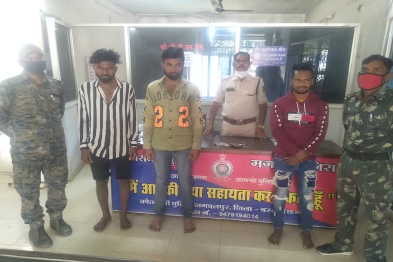 three-crooks-arrested-for-robbery-in-jagdalpur