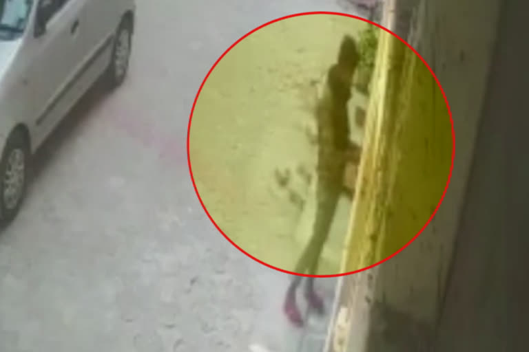 robbery in house in daylight at lajpat nagar sahibabad in ghaziabad cctv footage came out