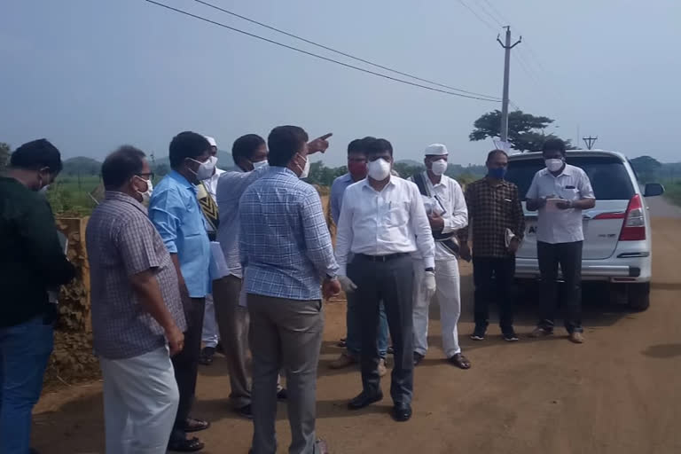 Collector visited the Nagavali vamshadhara rivers at srikakulam district