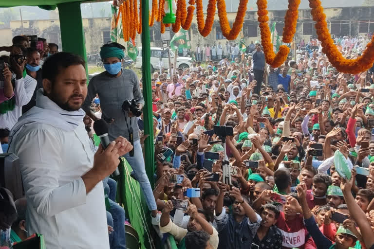 tejaswi yadav address in rani ganj assembly constituency of araria