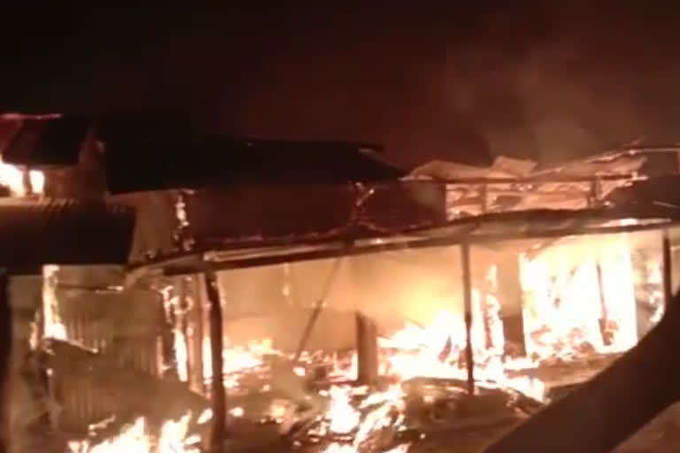 Chirang massive fire at Bijni Bishnupur Market