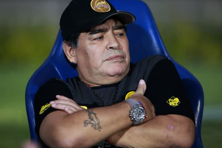 Diego Maradona has been taken into hospital in Argentina, local media reported on Monday.