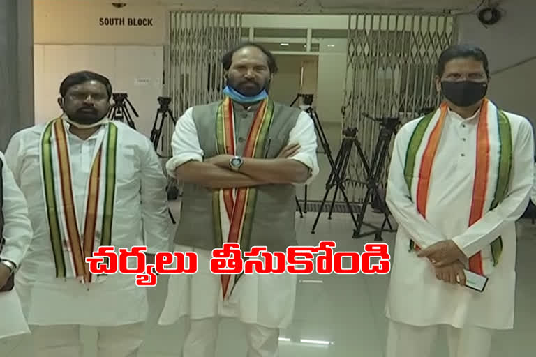 pcc chief uttam kumar reddy met with state election additional ceo buddhaprakash in hyderabad