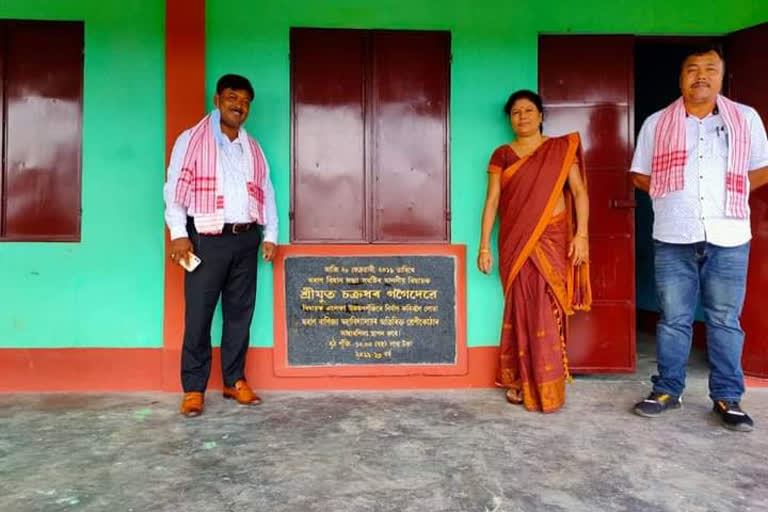 Moran_MLA Chakradhar Gogoi inagurated Classrooms of Moran commerce college