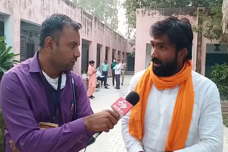 bjp candidate yogeshwar dutt confident on winning borda by election