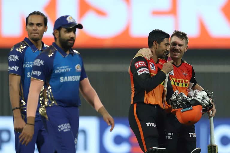 SRH beat MI by 10 wickets