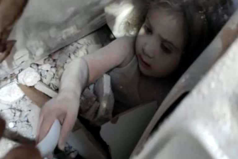 Turkey earthquake: 3 year old girl rescued alive from debris after four days