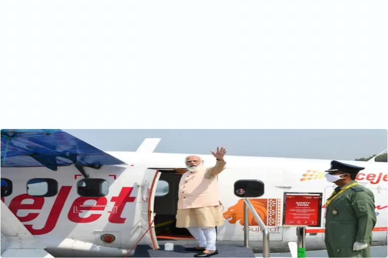 An assamese boy is in sea plane of modi dibrugarh assam etv bharat news