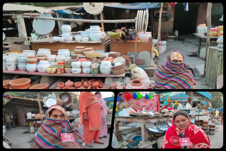 Corona transition period affected work of artisans selling pottery in Saket