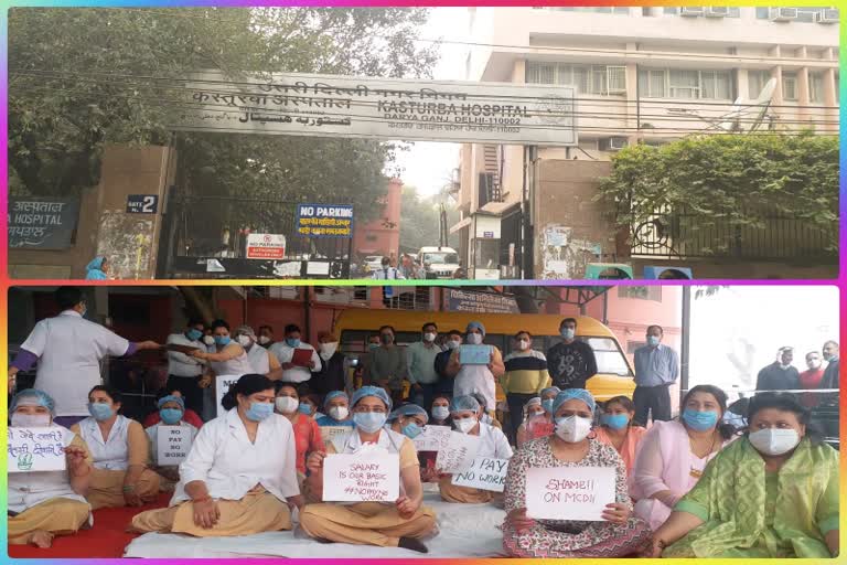 north mcd nurses and paramedical staff strike continues due to salary