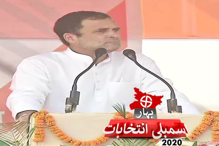 rahul gandhi slams modi and nitish kumar in araria rally