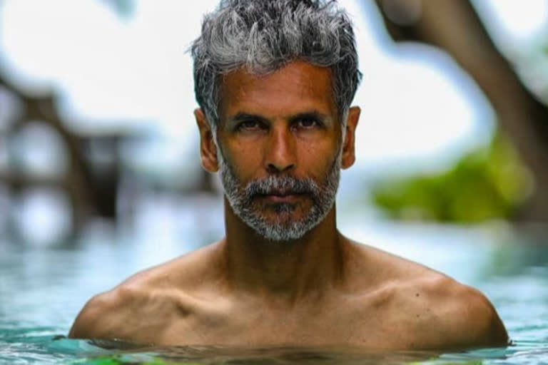 milind soman bare body