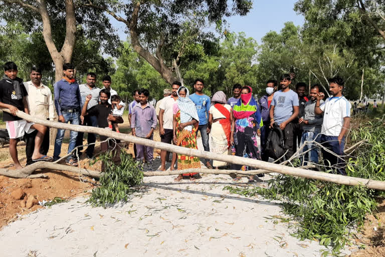 road construction work