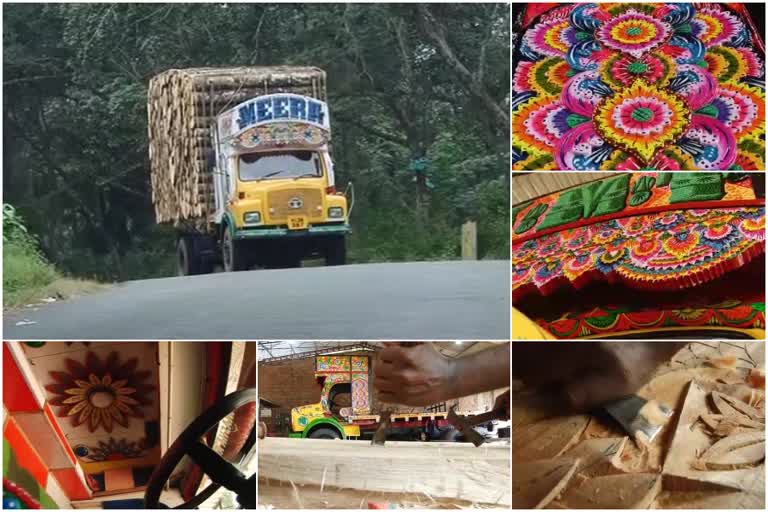 lorry painters story  tata se lorries  tata lorry  എറണാകുളം  തൊടുപുഴ വാർത്തകൾ  മൂവാറ്റുപുഴ