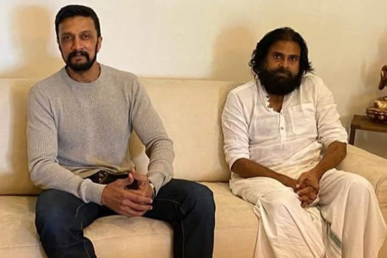 Sudeep with Pawan kalyan