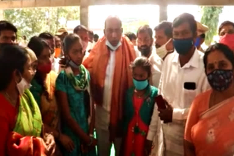 minister mallareddy helped orphan sisters at nutankal in rangareddy district