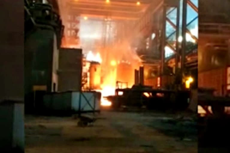 Fire breaks out at Visakha Steel Plant in Andhra Pradesh